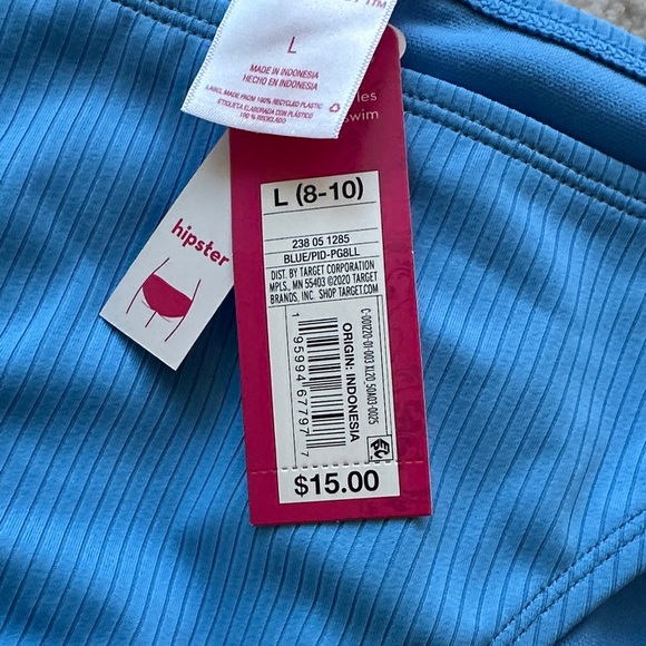 Target Blue Ribbed Bikini Set - Picture 2 of 6